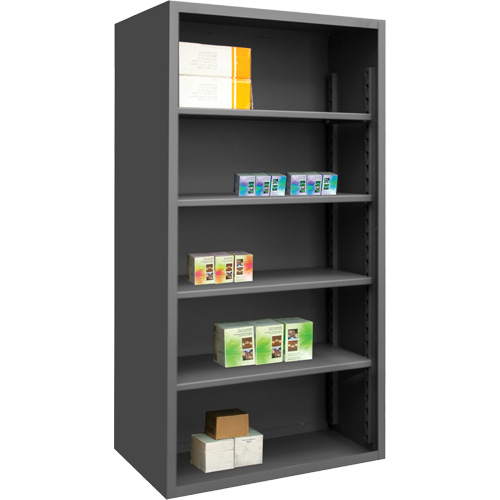 &eacute;tag&egrave;re robuste, Acier, Boulonn&eacute;, De base, 48" la x 72" h x 18" p - Durham Manufacturing 5007-4S-95