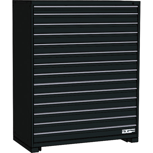 Modular Drawer Cabinet, 14 Drawers, 36" W x 28" D x 60" H, Black - AGF Brome CF27-362860C2-440-BK