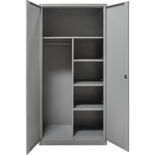 Combination Storage Cabinet, 36" W x 18" D x 72" H, Grey - KLETON 