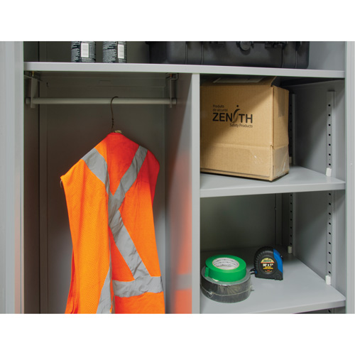 Combination Storage Cabinet, 36" W x 18" D x 72" H, Grey - KLETON 