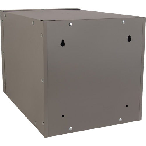Stackable Cube Locker, 12" x 18" x 12", Steel, Grey, Knocked Down - KLETON 