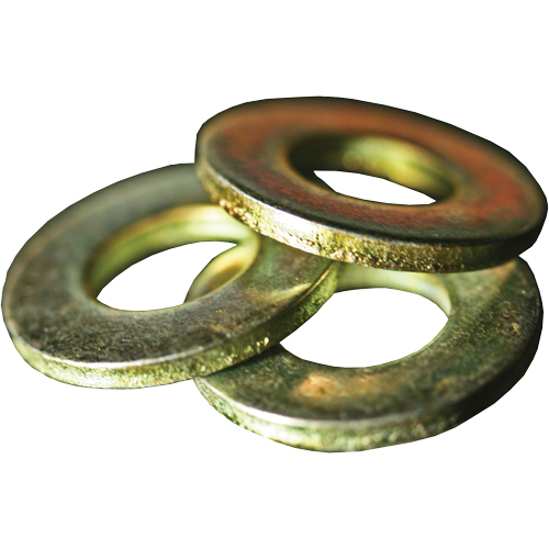 SAE Flat Washer, 5/8", Yellow Zinc -  
