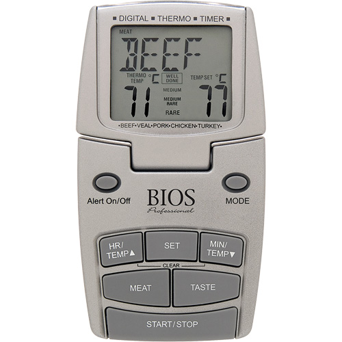 Thermom&egrave;tre &agrave; viande, Contact, Num&eacute;rique, 14-392°F (10-200°C) - BIOS DT100