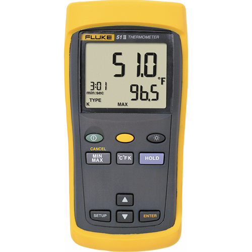 Thermom&egrave;tre 51-2, Contact, Num&eacute;rique - Fluke 51-2