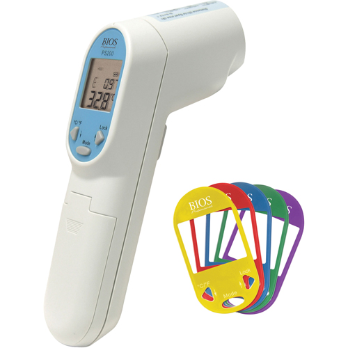 Thermom&egrave;tres &agrave; infrarouges pour service alimentaire, -76° - 932° F ( -60° - 500° C ), 12:1, &eacute;missivit&eacute; Fixe - BIOS PS200