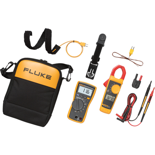 Trousse de multim&egrave;tre et pince multim&egrave;tre 116/323-KIT, Tension c.a./c.c., Courant c.a. - Fluke 116/323-KIT