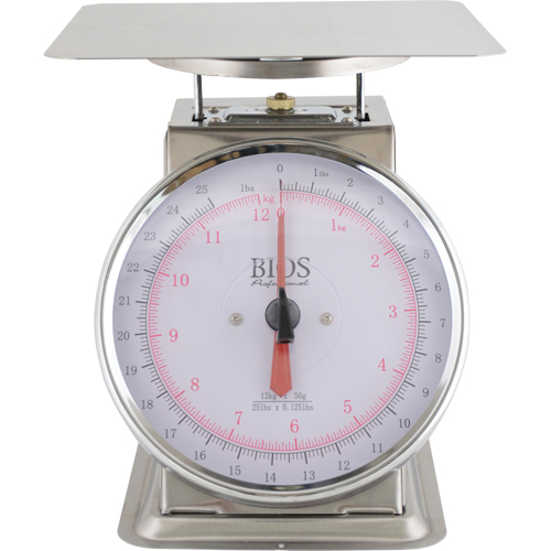 Top Loading Scale, 25 lbs. 12 kg Cap., 0.125 lbs. / 50 g Graduations - BIOS 622SC