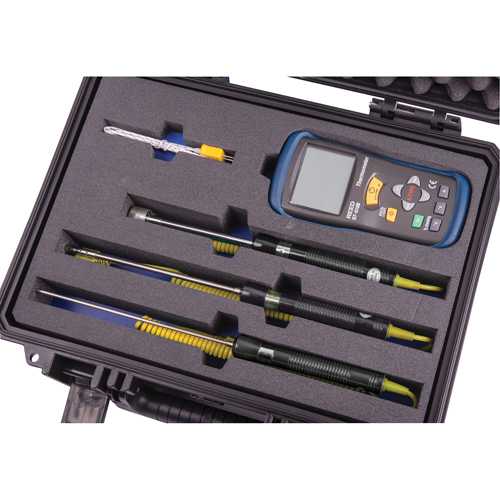 Ensemble de thermom&egrave;tre &agrave; thermocouple, Contact, Num&eacute;rique, -58-2000°F (-50-1300°C) - Reed Instruments R2400-KIT
