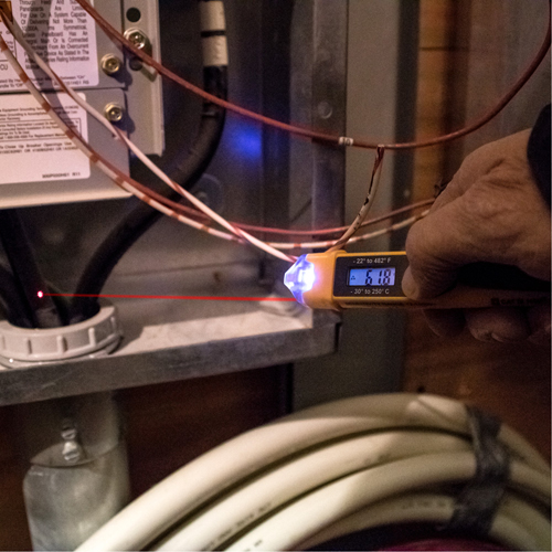 Non-Contact Voltage Tester with Infrared Thermometer - Klein Tools NCVT-4IR