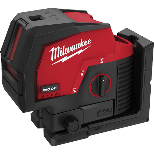 Laser vert &agrave; lignes crois&eacute;es et points d'aplomb M12 sans fil (outil seulement) - Milwaukee 3622-20