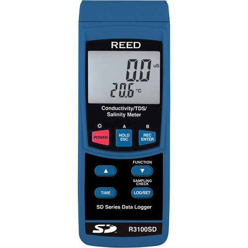 Conductivity Meter with Calibration Certificate - Reed Instruments R3100SD-NIST