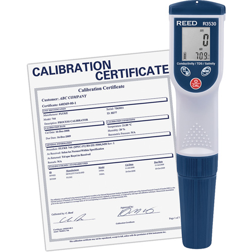 Indicateur de conductivit&eacute;/MDT/salinit&eacute; - Reed Instruments R3530-NIST