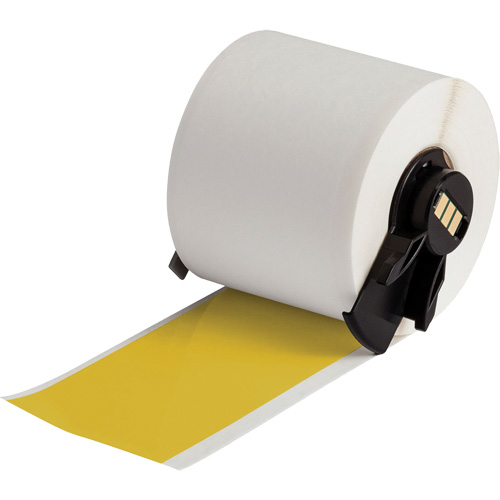 Ruban adh&eacute;sif permanent toutes saisons pour &eacute;tiquettes, Vinyle, 2" lo x Jaune - Brady M6C-2000-595-YL