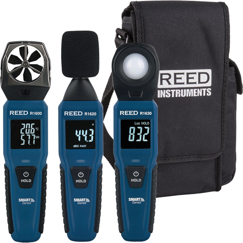 Trousse environnementale avec enregistreur de donn&eacute;es Bluetooth de s&eacute;rie intelligente R16X0 - Reed Instruments R16X0-KIT2