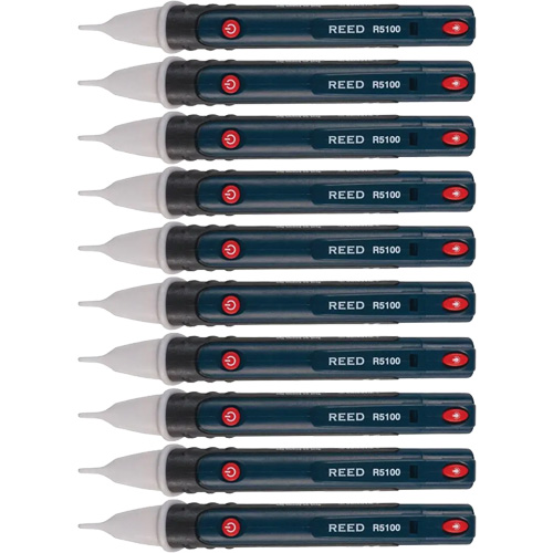 D&eacute;tecteur de tension sans contact avec lampe de poche, 24 V c.a. - 1000 V c.a., Alerte Affichage & son - Reed Instruments R5110-10PK