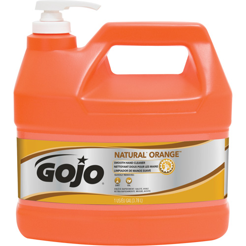 Natural Orange Hand Cleaner, Cream, 3.78 L, Jug, Citrus/Orange - Gojo 0945-04