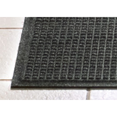 WaterHog&reg; Squares Fashion Mat, Wiper/Scraper, 3' x 5' x 3/8", Charcoal - M+A Matting 2805435070