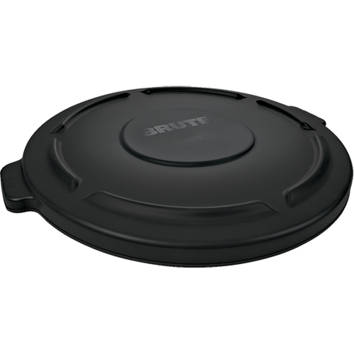 Couvercles 44 gallons de Brute, Couvercle plat, Plastique/Poly&eacute;thyl&egrave;ne, Convient aux contenants 24" dia. - Rubbermaid FG264560BLA