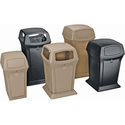 Contenants Ranger, Poly&eacute;thyl&egrave;ne, 35 gal. US - Rubbermaid FG843088BEIG