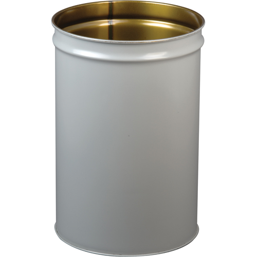 Cease-Fire&reg; Grey Smoking Receptacle Drum - Justrite 26054