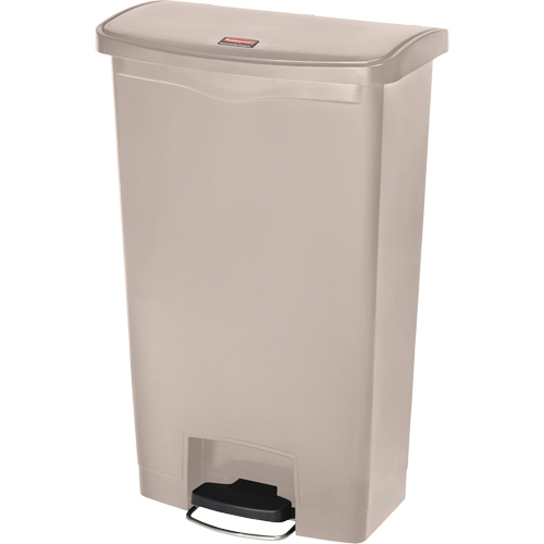 Slim Jim&reg; Waste Container, Resin, 18 US gal. Capacity - Rubbermaid 1883460