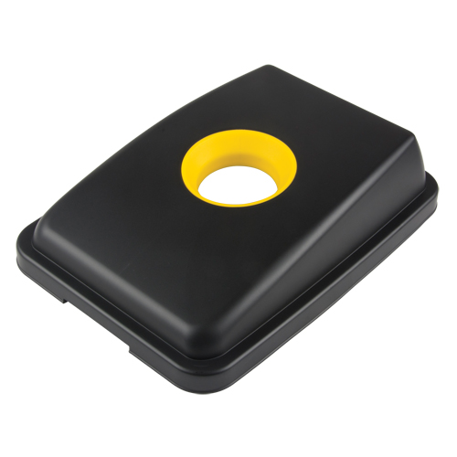 Waste Classification - Lid, Open Lid, Plastic, Fits Container Size: 17-1/4" x 12-1/2" - RMP Maintenance Products 