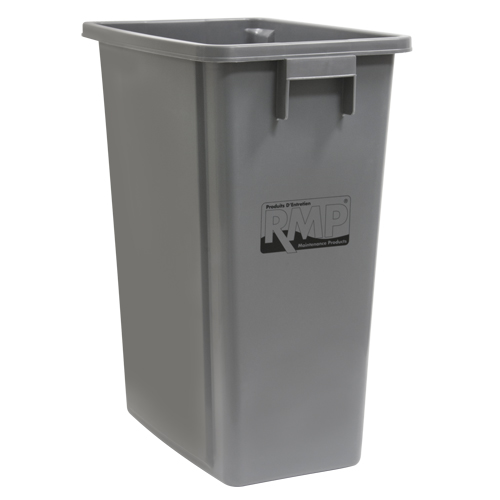 Recycling & Garbage Bin, Plastic, 16 US gal. - RMP Maintenance Products 