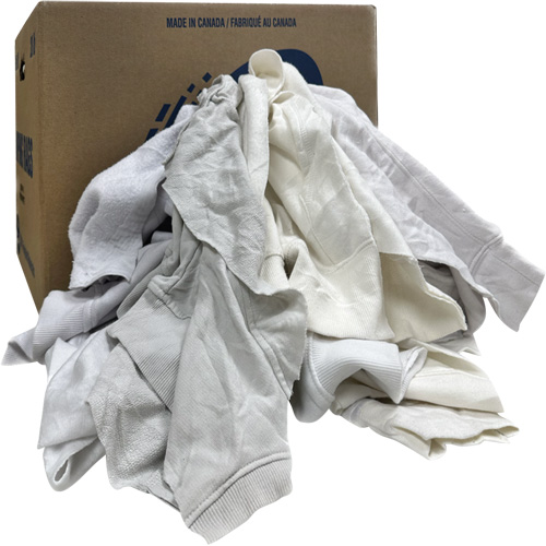 Wiping Rags, Fleece, White, 20 lbs. - Rotex RF001-C20