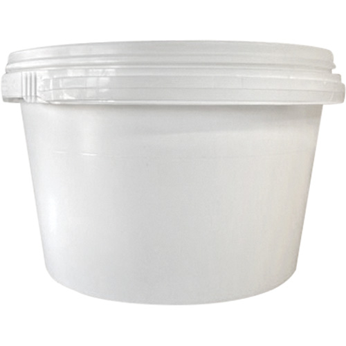 Pail with Lid, Plastic, 1.03 gal. -  