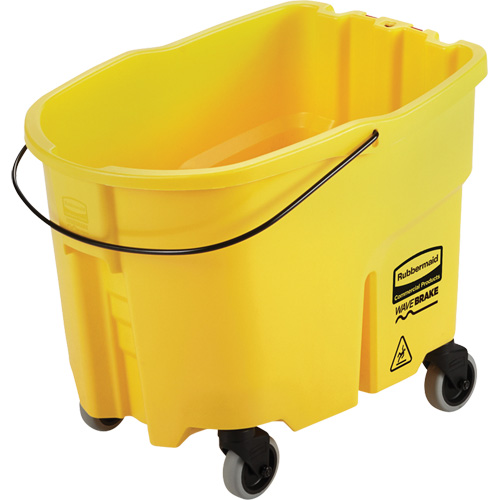 Seau pour vadrouille Wavebrake, Capacit&eacute; de 8.75 gal. US (35 pintes), Jaune - Rubbermaid 2064914
