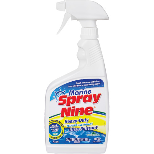 Nettoyant tout usage marin, 946 ml, Bouteille &agrave; g&acirc;chette - Spray Nine C27946
