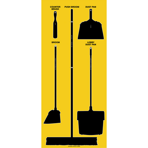 Tableau silhouett&eacute; sec Ultra Aluma-Lite (Anglais seulement) - Accuform NMC Q549897NTYBS