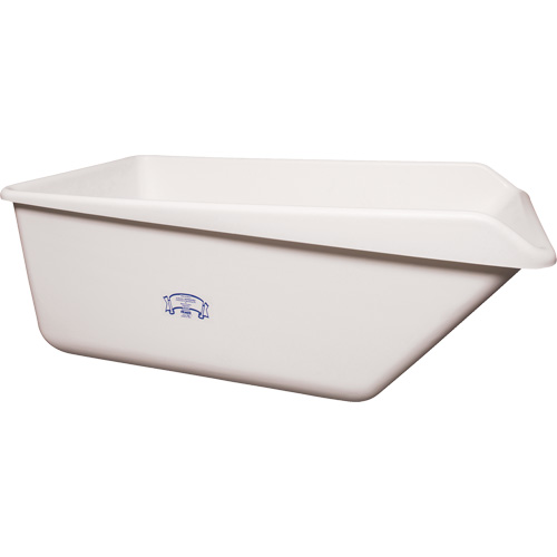 Bac de rangement avec rebord inclin&eacute;, Plastique, Blanc - Vikan 69015