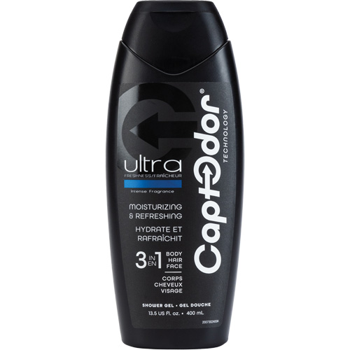 3 in 1 Shower Gel, 400 ml, Ultra Freshness, Bottle - Captodor 9302000400