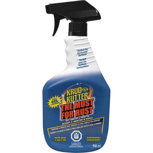 The Must for Rust Rust Remover Gel, Trigger Bottle - Krud Kutter 304612