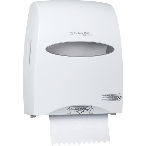 Distributeur de serviettes en rouleaux durs Sanitouch, Manuel/Sans contact, 12,63" la x 10,2" p x 16,13" h - Kimberly-Clark 09995