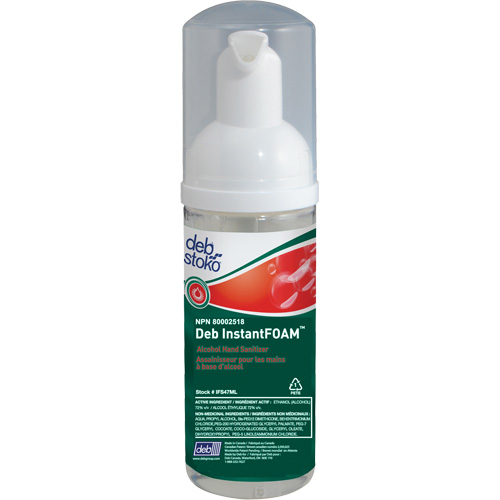 D&eacute;sinfectant pour les mains Instantfoam, 47 ml, Bouteille &agrave; pompe, 70 % alcool - SC Johnson Professional IFS47ML