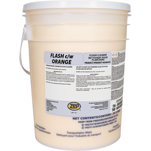 Flash Orange Premium Grade Concrete Floor Cleaner - Zep Q18034C