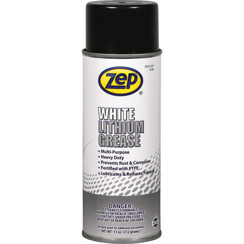 White Lithium Grease Lubricant, Aerosol Can - Zep 331701C