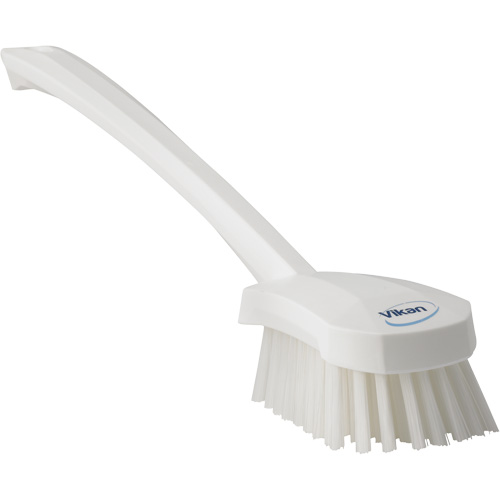 Brosse &agrave; manche long, Soies Ferme, Longueur de 16-3/10", Blanc - Vikan 41865
