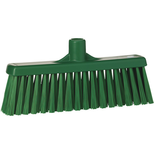 T&ecirc;te de balai droit, Crins Moyen, 12", Polyester, Vert - Vikan 31662