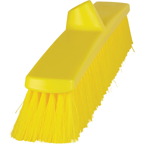 ColorCore Push Broom, Fine Bristles, 24", Polypropylene, Yellow - Vikan 316316