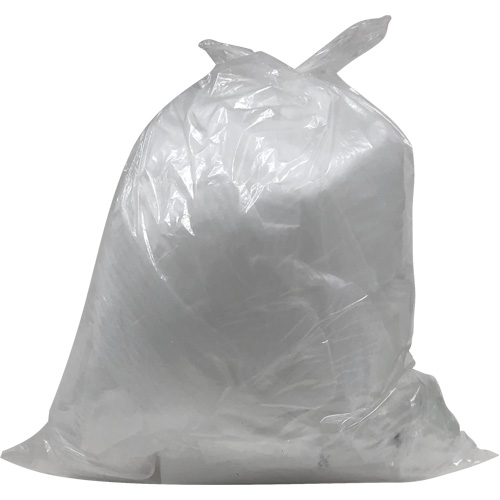 Industrial Garbage Bags, Utility, 22" W x 24" L, 0.64 mils, Clear, 26 L (7 Gal.) Capacity - RMP Maintenance Products 