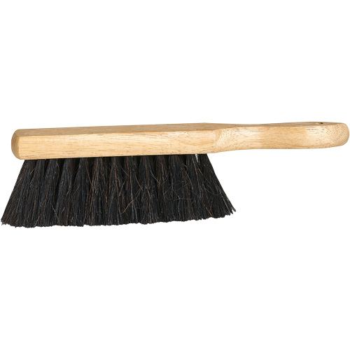 Brosse de nettoyage en bois, 12-3/4" l, Soies Crin de cheval, Noir - M2 Professional BBC-206M