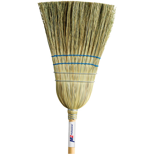 Balais en mais robustes, Deux cordes, Manche Bois - M2 Professional BC-108