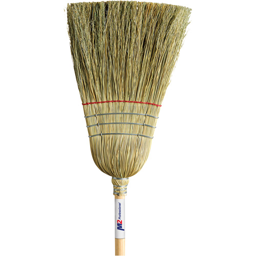 Balai de paille robuste, Une corde, Manche Bois - M2 Professional BC-110