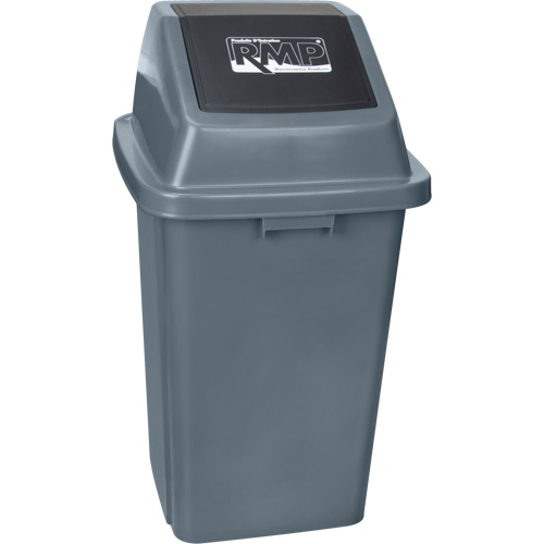 Garbage Can, Plastic, 26 US gal. - RMP Maintenance Products 