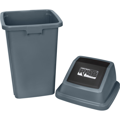 Garbage Can, Plastic, 26 US gal. - RMP Maintenance Products 