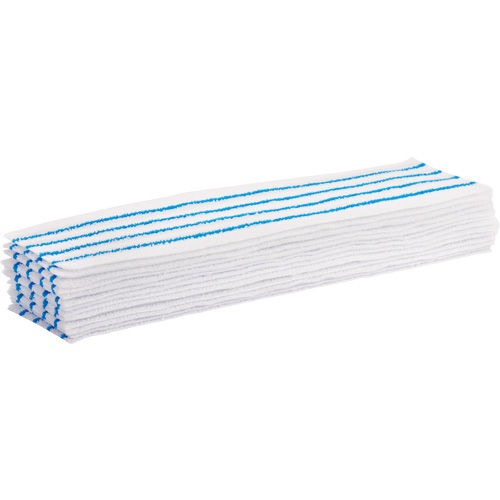 Disposable Mop Pad, Hook and Loop Style, Microfibre, 18" L x 4" W - Hygen 2134282