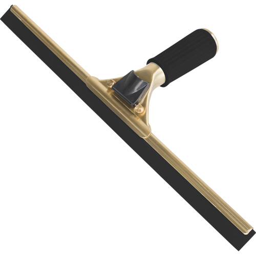 Raclette &agrave; main pour vitres, 14", Caoutchouc, Cadre Laiton - Produits d’entretien RMP 